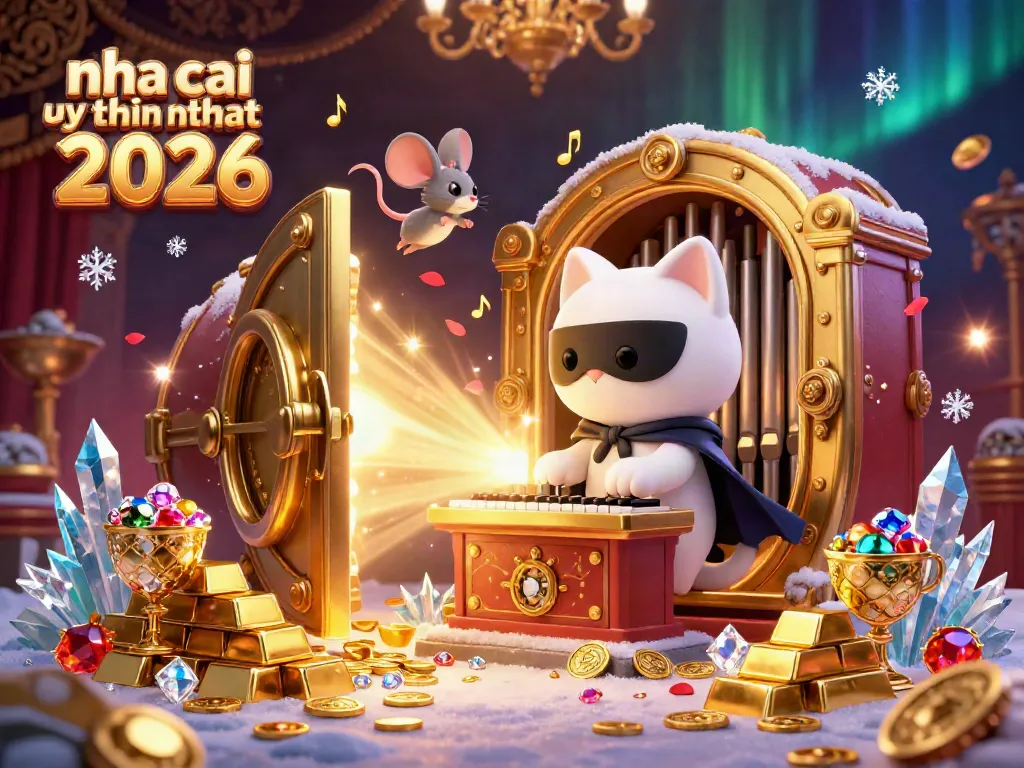 Experience excitement with nha cai uy tin nhat hàng đầu 2026, featuring a whimsical casino scene and sparkling treasures.