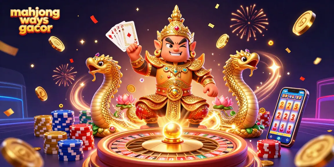 Experience the excitement of mahjong ways gacor with dazzling gems and golden coins in a thrilling casino atmosphere.